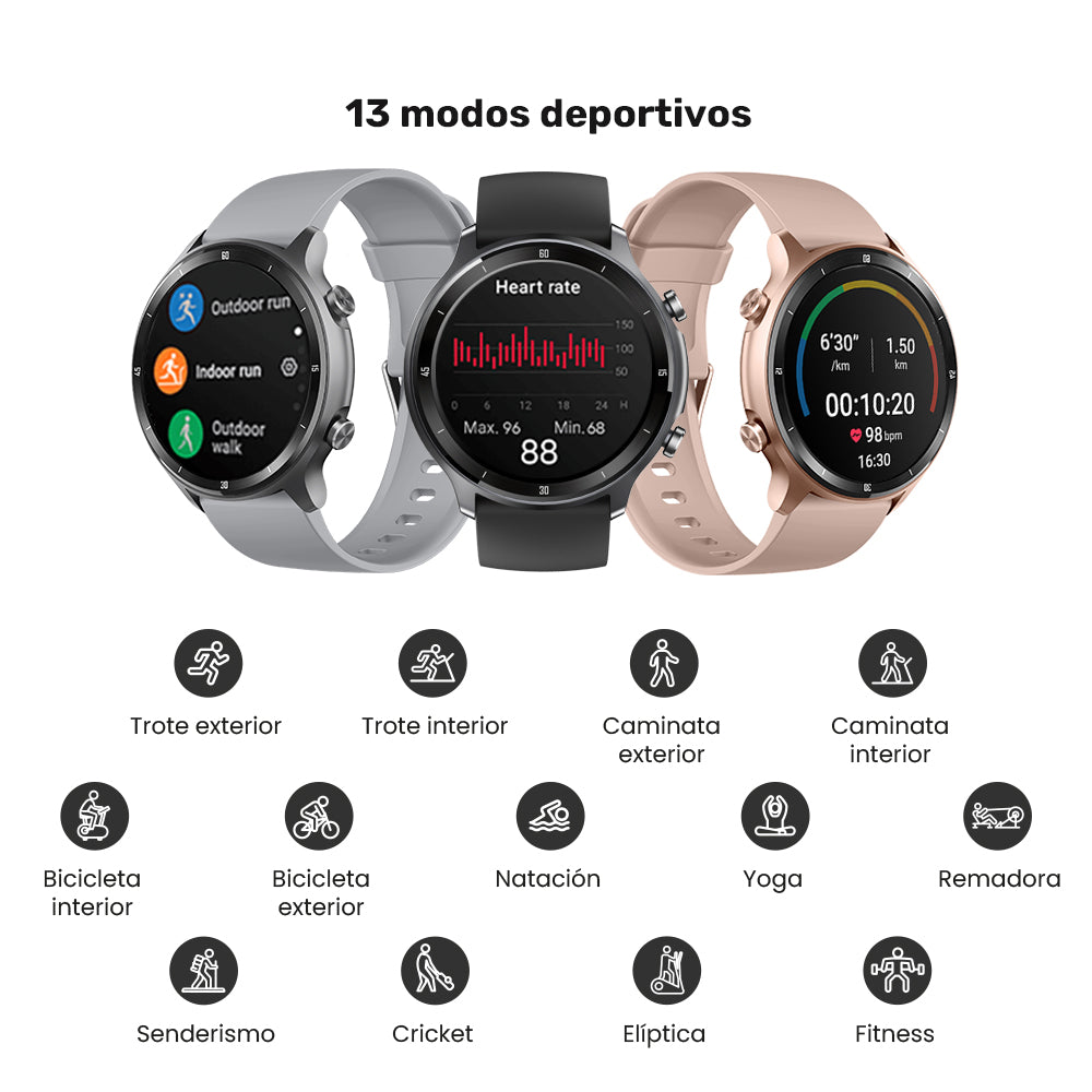 Pack Smartwatch Runner 219 + Audífonos Rm12 Negro Lhotse