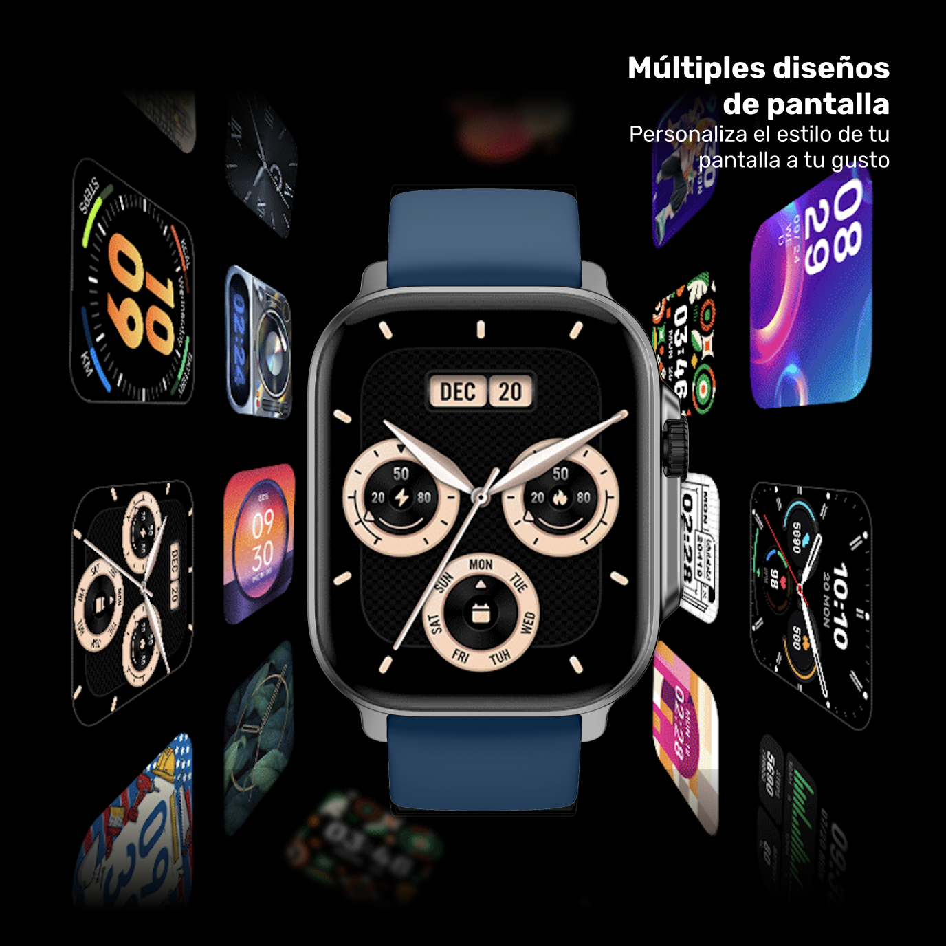 Reloj Smartwatch Lhotse Connect S03 42mm Blue