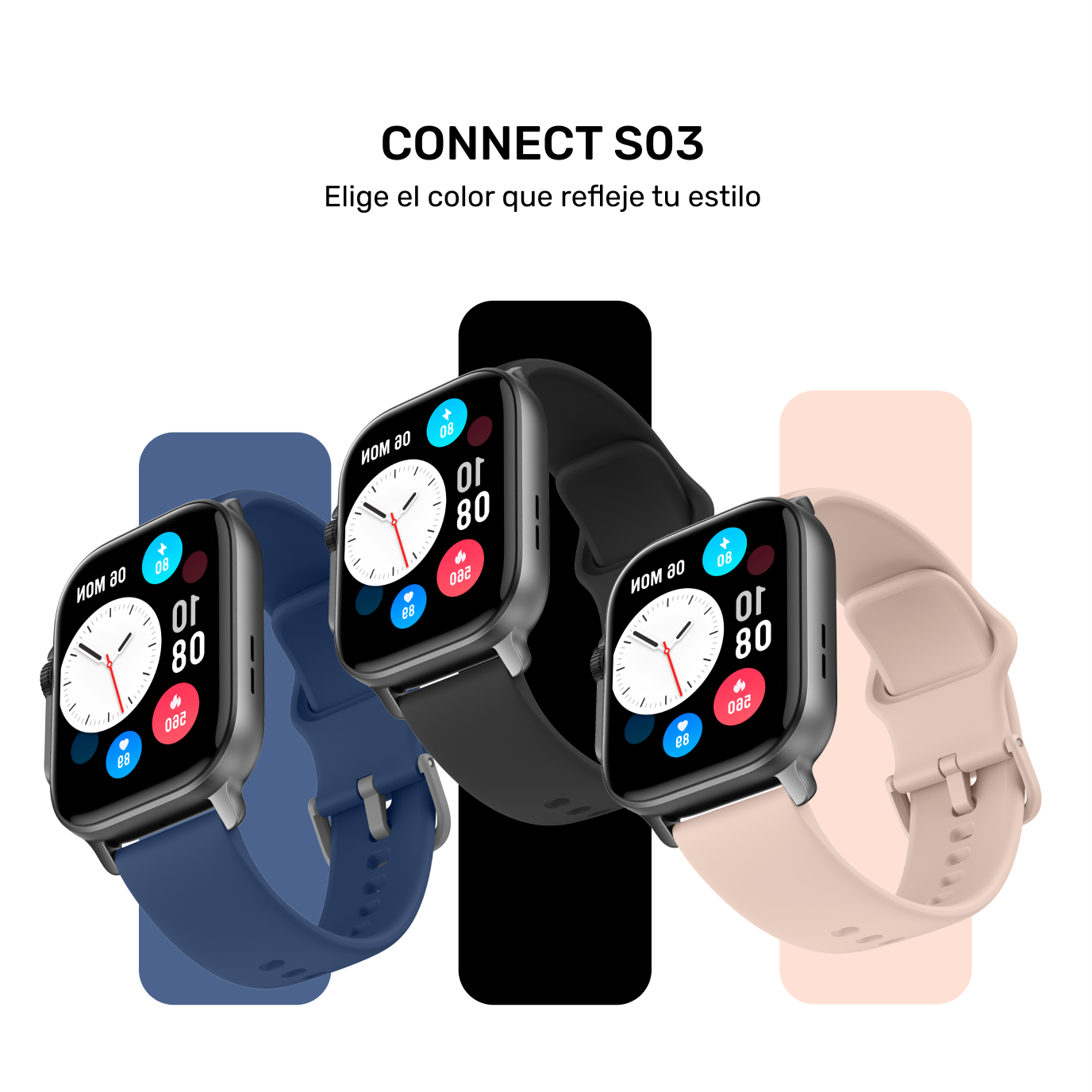 Reloj Smartwatch Lhotse Connect S03 42mm Black