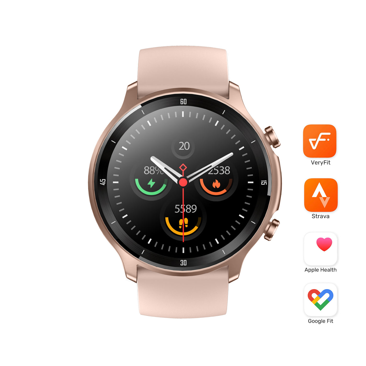 Pack Smartwatch Runner 219 Rosado + Audífonos Rm12 Lhotse