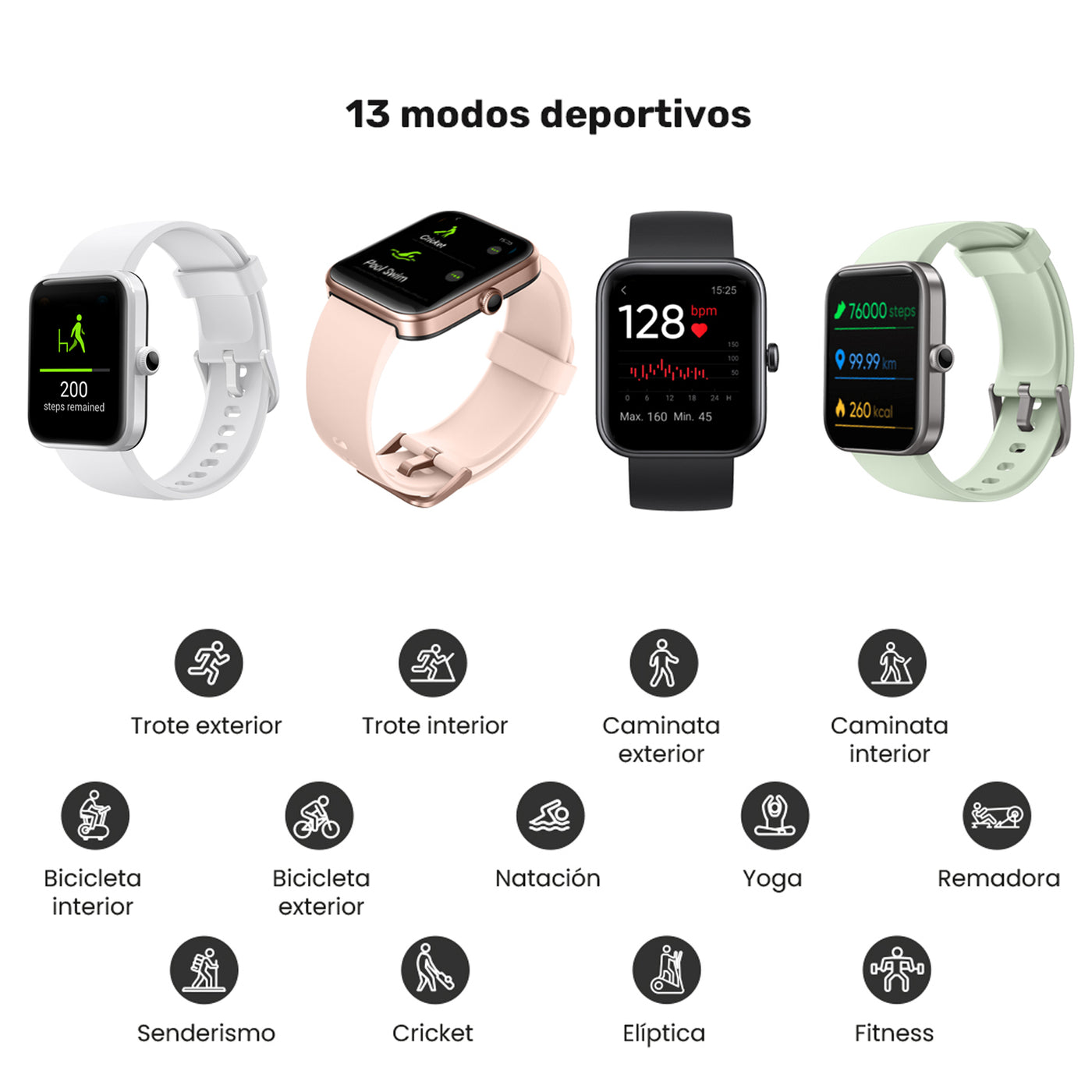 Reloj Smartwatch Lhotse Live 206 Mini 40mm Light Green