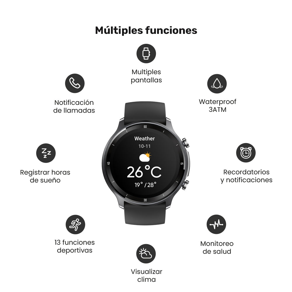 Reloj Smartwatch Lhotse Runner 219 46mm Black