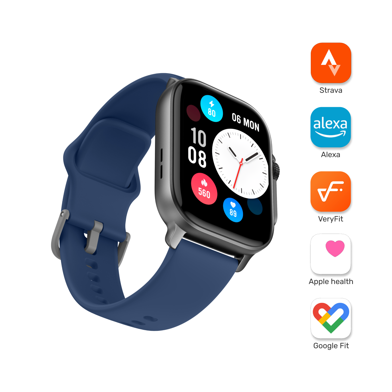 Reloj Smartwatch Lhotse Connect S03 42mm Blue