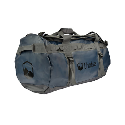 Pack Bolso Duffel 70 lts Azul + Banano impermeable Lhotse