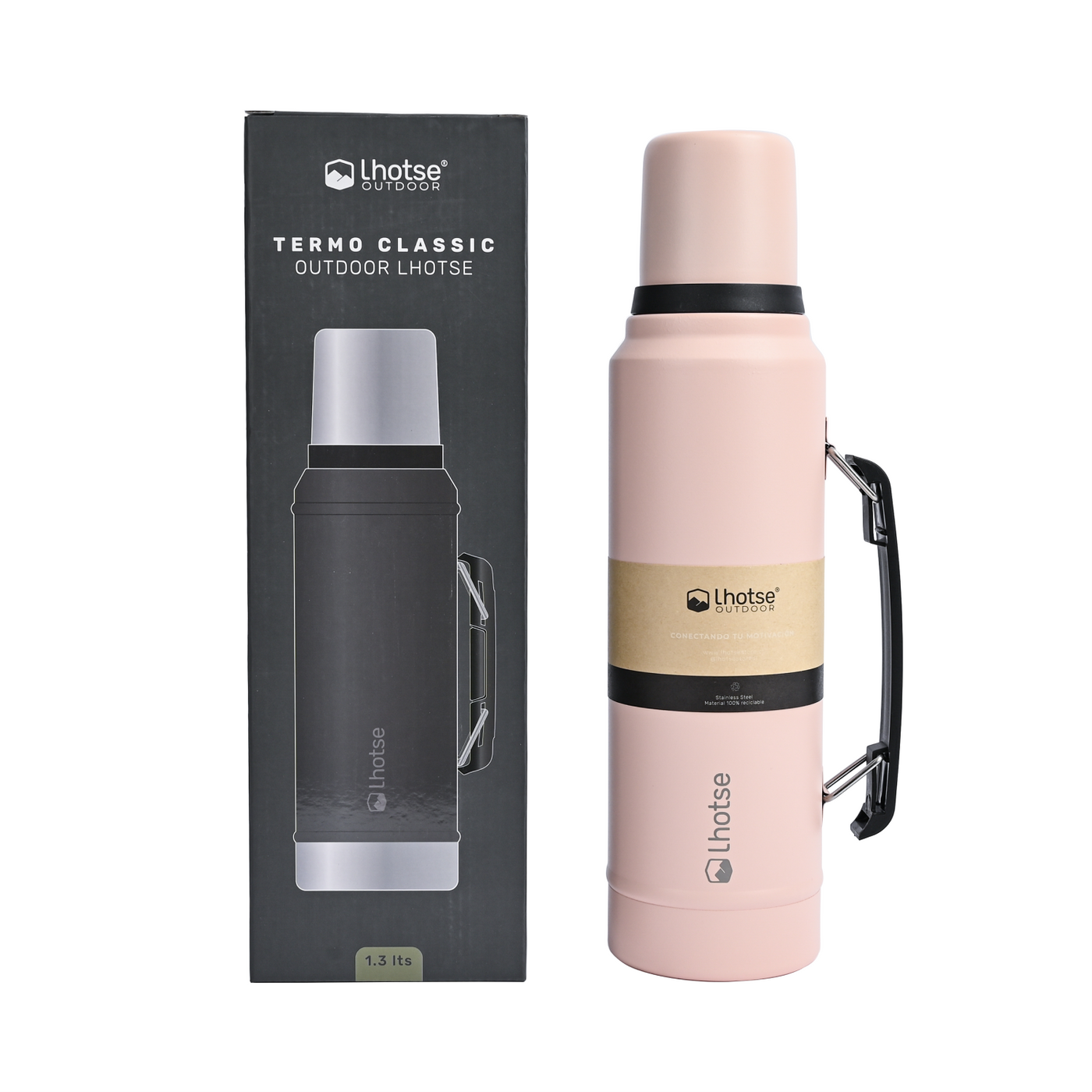 Termo Liquido Acero Inoxidable Classic 1,3 lts Lhotse Pink