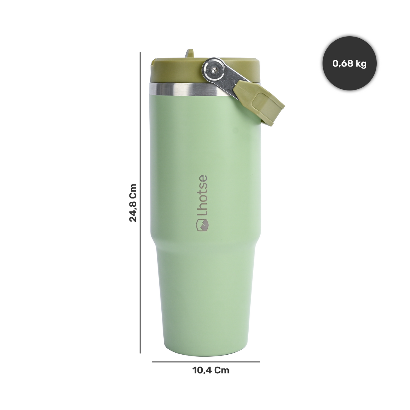 Botella Térmica Insulada Lhotse Travel Mug 900ml Green