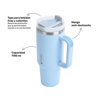 Vaso Térmico Tumbler 1180ml Lhotse light Blue