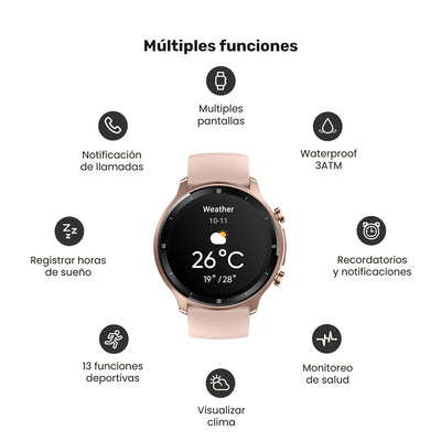 Reloj Smartwatch Lhotse Runner 219 46mm Pink