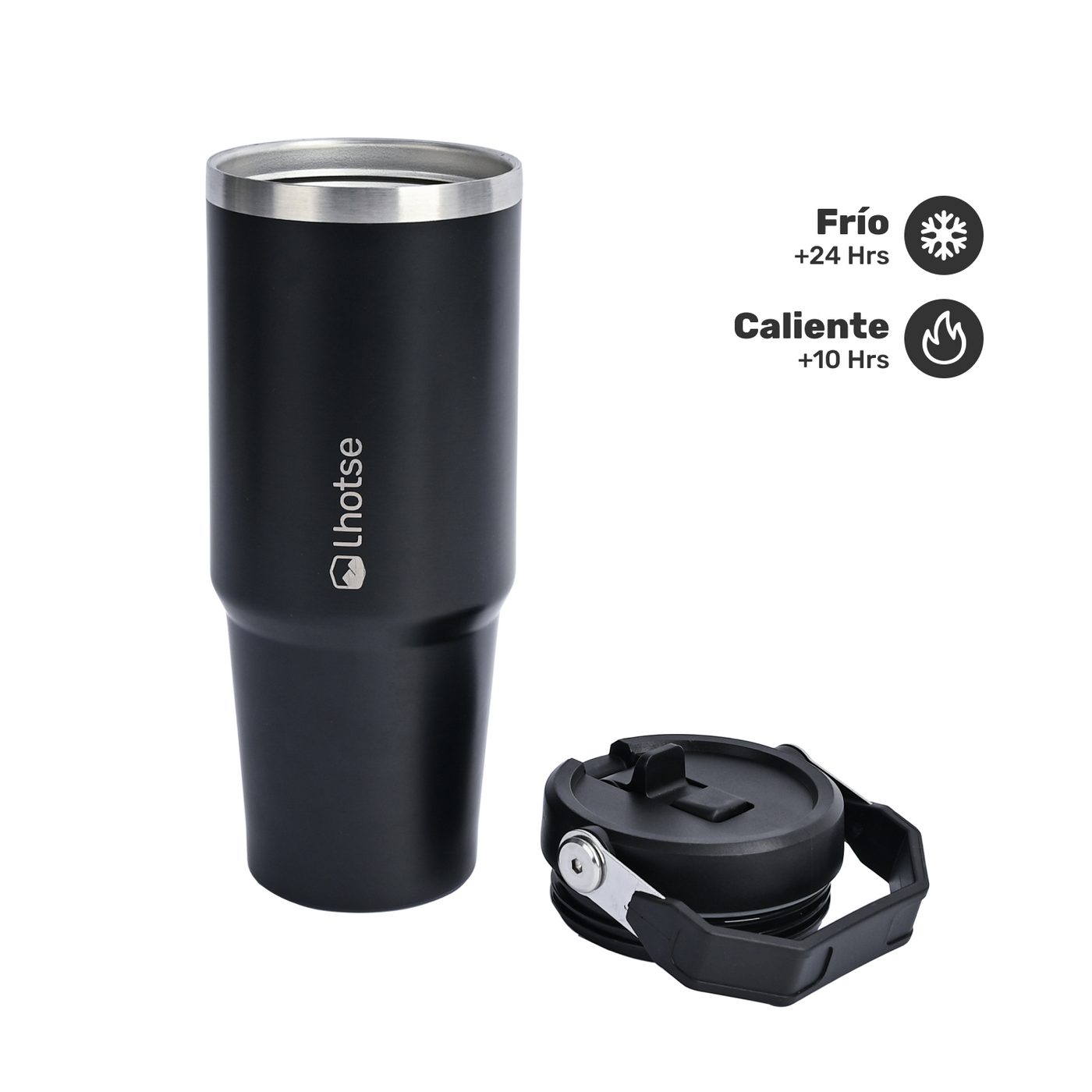 Botella Térmica Insulada Lhotse Travel Mug 900ml Black