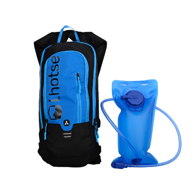 Mochila Bicicleta MTB HYDROROAD Azul + Bolsa de Agua Lhotse