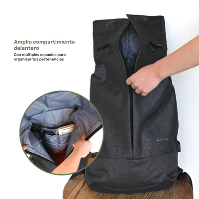 Mochila Antirrobo Lhotse Gris Oscuro MA147