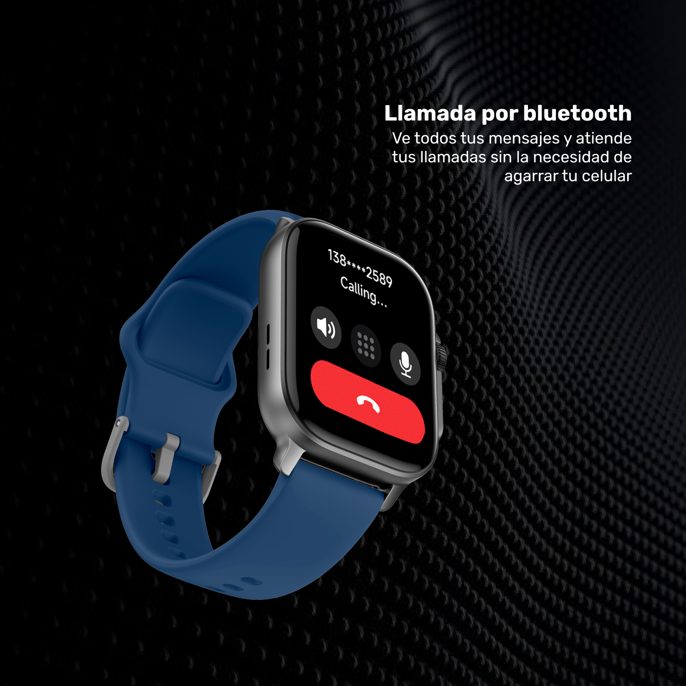 Reloj Smartwatch Lhotse Connect S03 42mm Blue