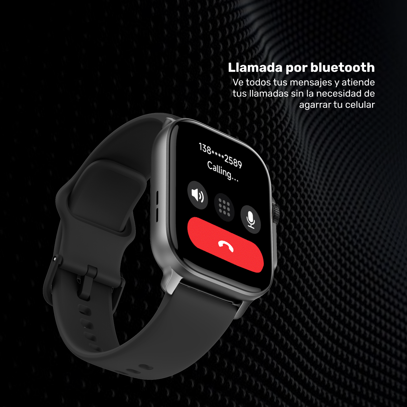 Reloj Smartwatch Lhotse Connect S03 42mm Black