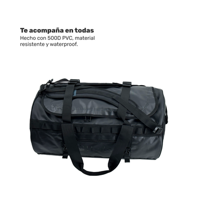 Bolso Deportivo Impermeable Duffel Vinson 60 lts Lhotse Black