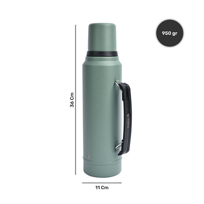 Termo Liquido Acero Inoxidable Classic 1,3 lts Lhotse Verde