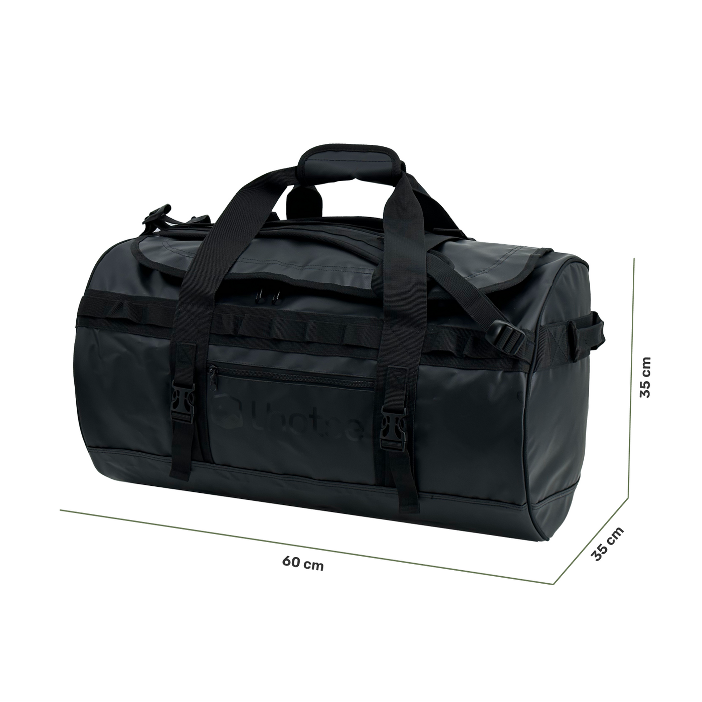 Bolso Deportivo Impermeable Duffel Vinson 60 lts Lhotse Black