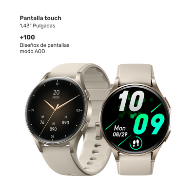 Reloj Smartwatch Lhotse Vibe 05 GPS Cream 42mm