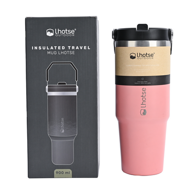 Botella Térmica Insulada Lhotse Travel Mug 900ml Pink