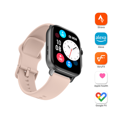 Pack Smartwatch Connect S03 Pink + Audífono RM7 Blanco