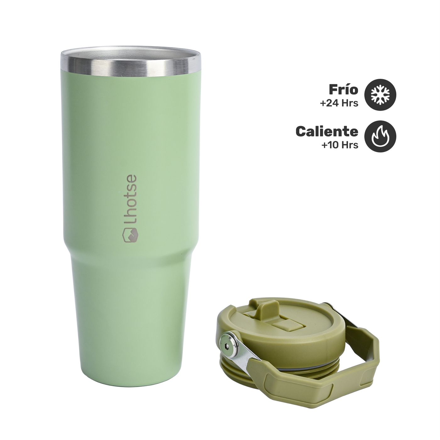 Botella Térmica Insulada Lhotse Travel Mug 900ml Green