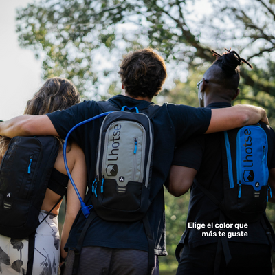 Mochila Outdoor HYDROROAD Negra + Bolsa de Agua Lhotse