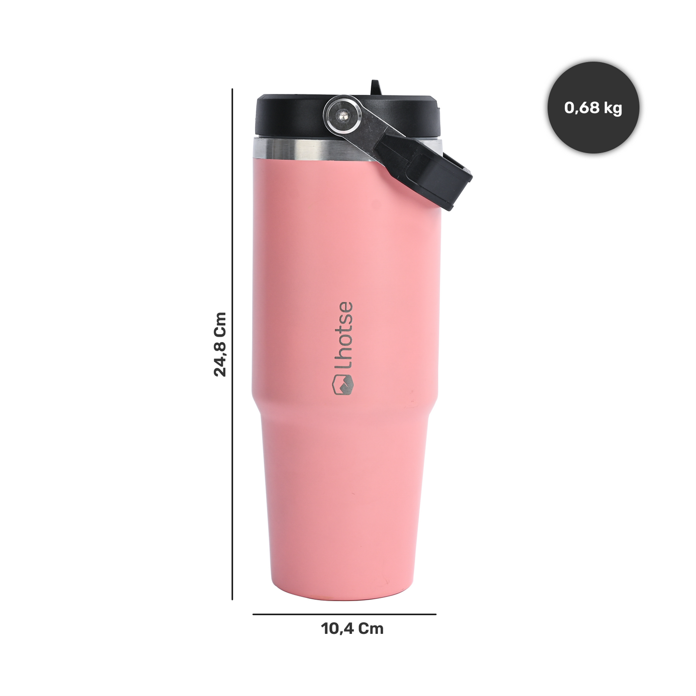 Botella Térmica Insulada Lhotse Travel Mug 900ml Pink