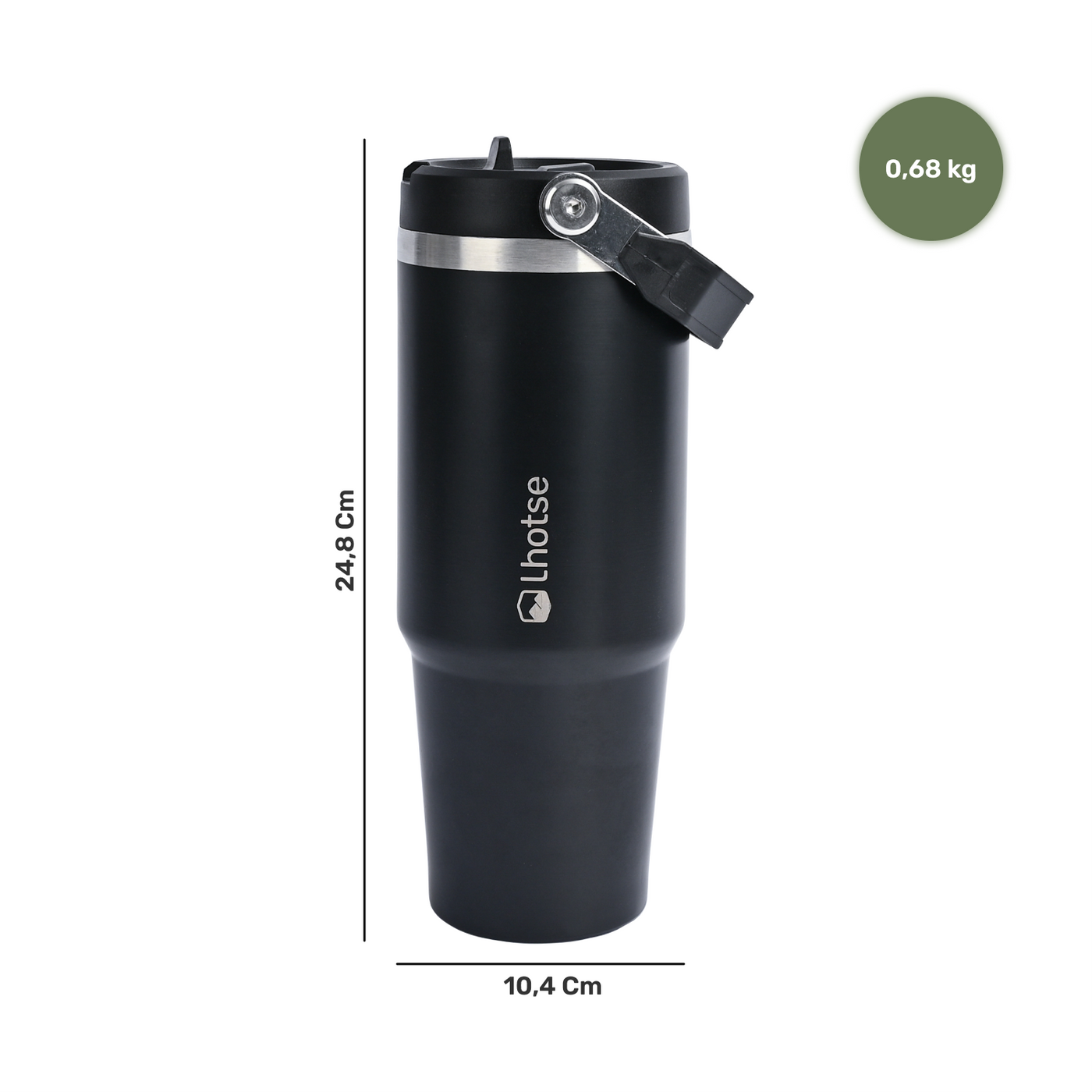 Botella Térmica Insulada Lhotse Travel Mug 900ml Black