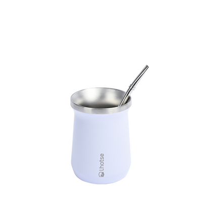 Mate Acero Inoxidable con Bombilla Lhotse White