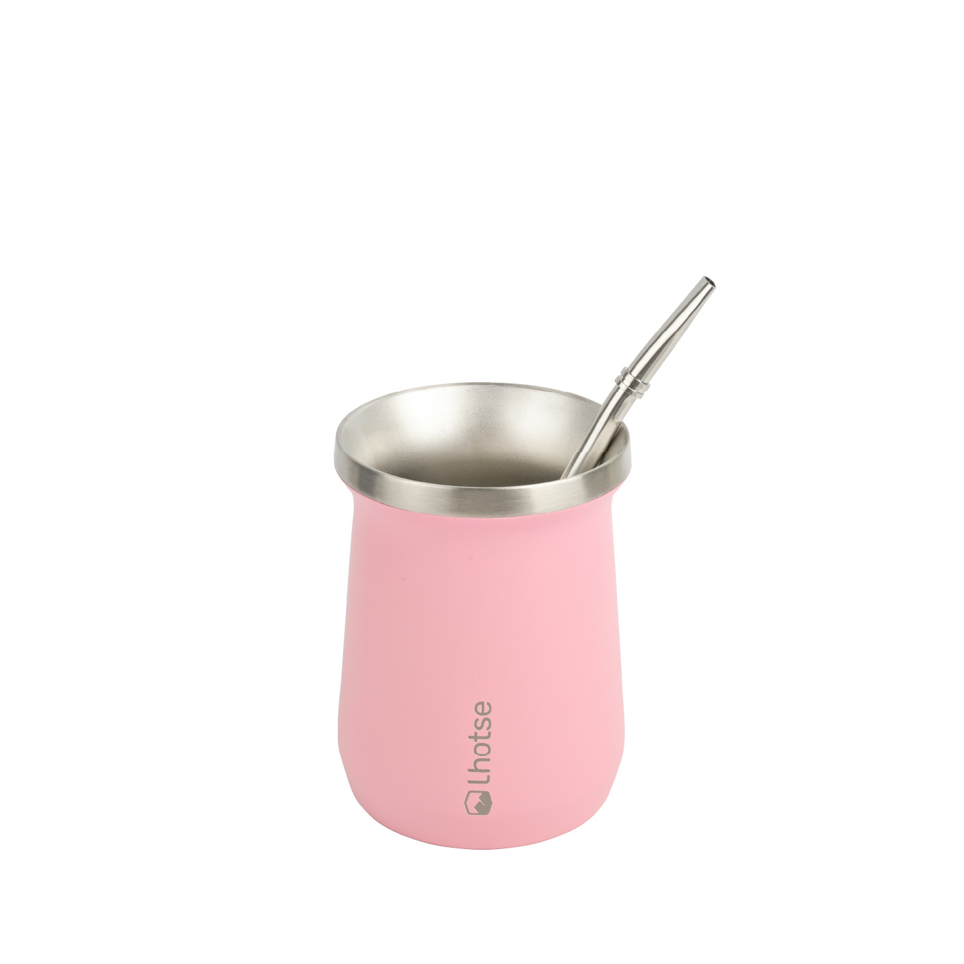 Mate Acero Inoxidable con Bombilla Lhotse Light Pink