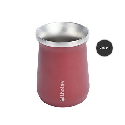 Mate Acero Inoxidable con Bombilla Lhotse Red