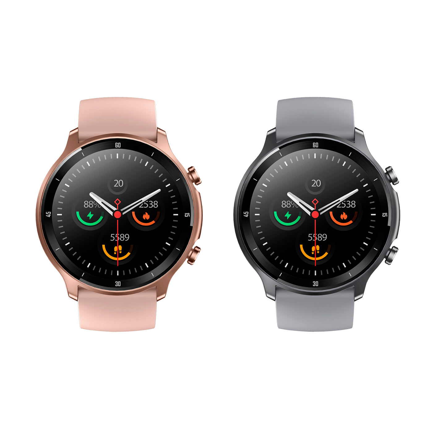 Pack 2 Relojes Smartwatch Lhotse Runner 219 Pink + Black