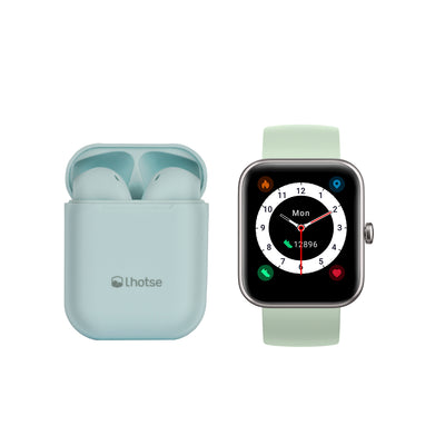 Pack Smartwatch Live 206 mini 40mm Green + Audifono RM12