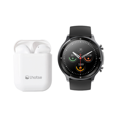 Pack Smartwatch Runner 219 + Audífonos Rm12 Blanco Lhotse