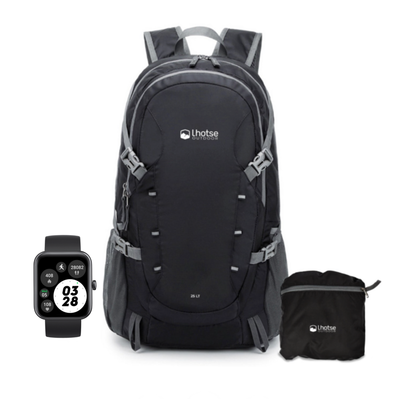 Pack BlackSmartwatch Live mini 206 + Mochila Outdoor Lhotse