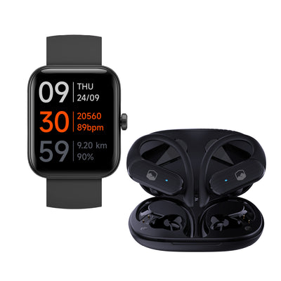 Pack Smartwatch GPS MoveOn 7 Black + FitBuds Lhotse