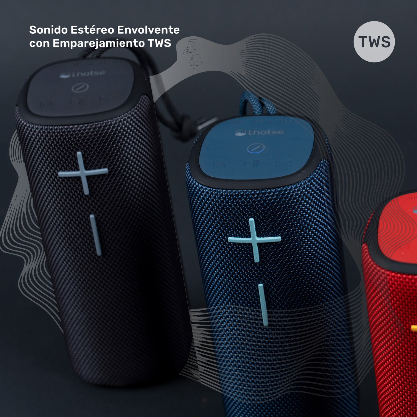 Parlante Portátil Inalámbrico Bluetooth Pulse On Blue