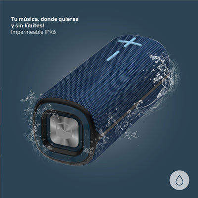 Parlante Portátil Inalámbrico Bluetooth Pulse On Blue