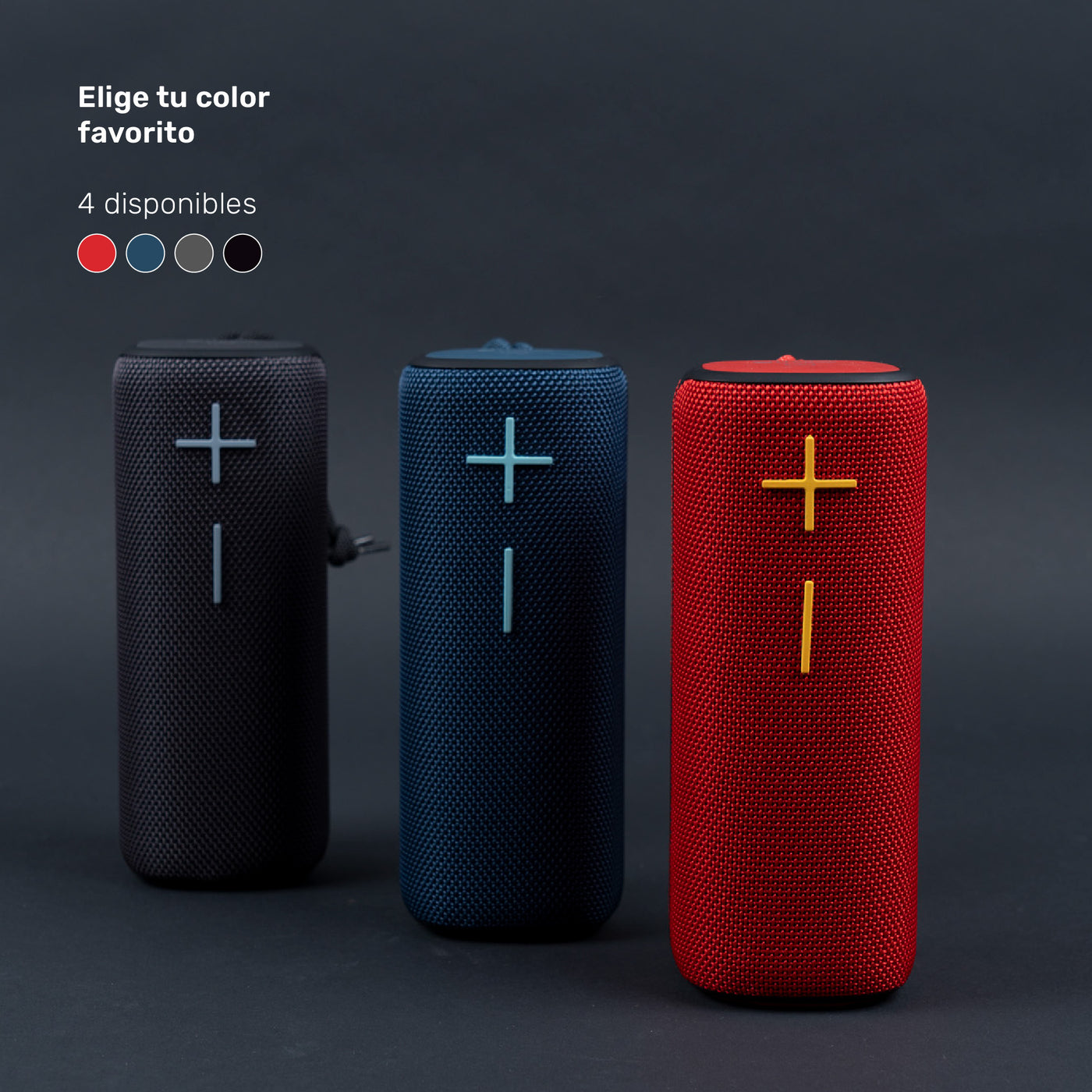 Parlante Portátil Inalámbrico Bluetooth Pulse On Red