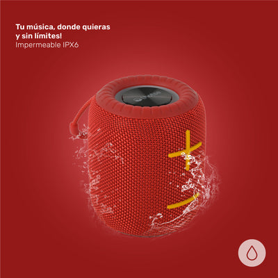 Parlante Portátil Inalámbrico Bluetooth TripGo+ Red