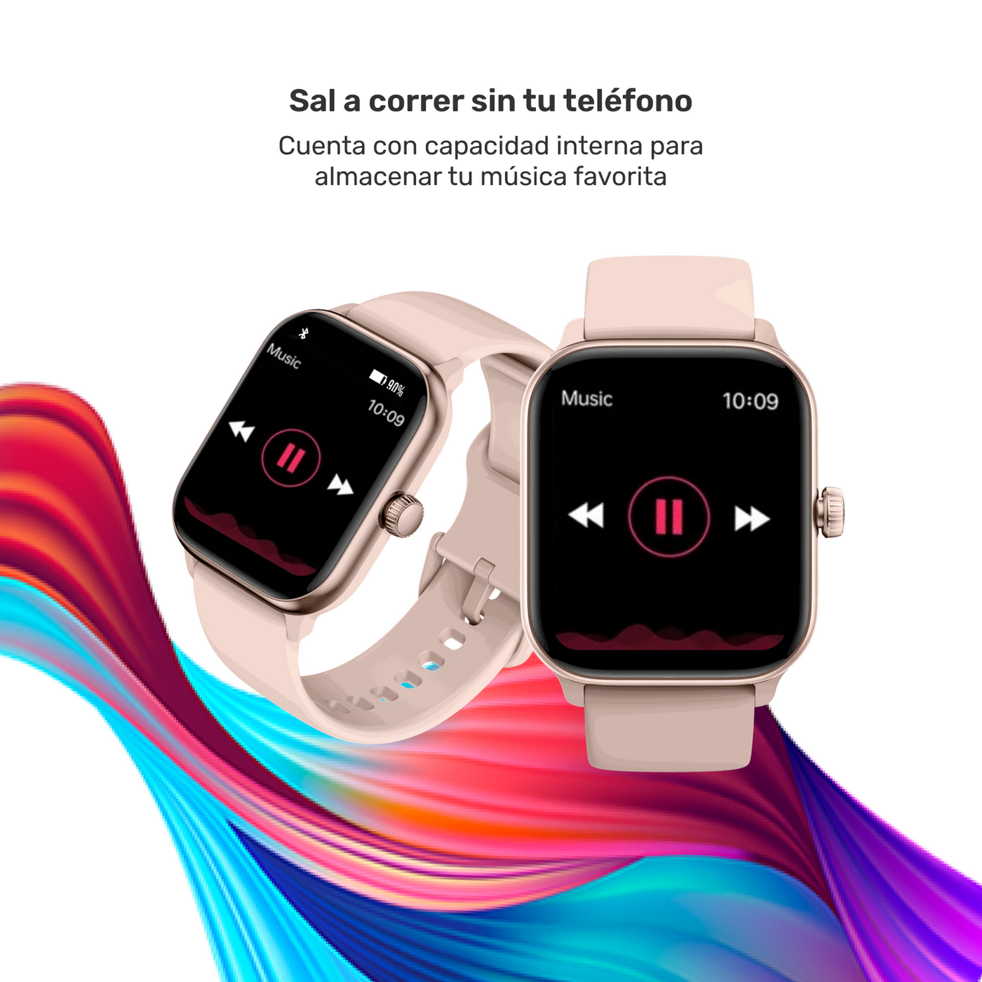 Reloj Smartwatch Music Rhythm X10 Pink 41mm