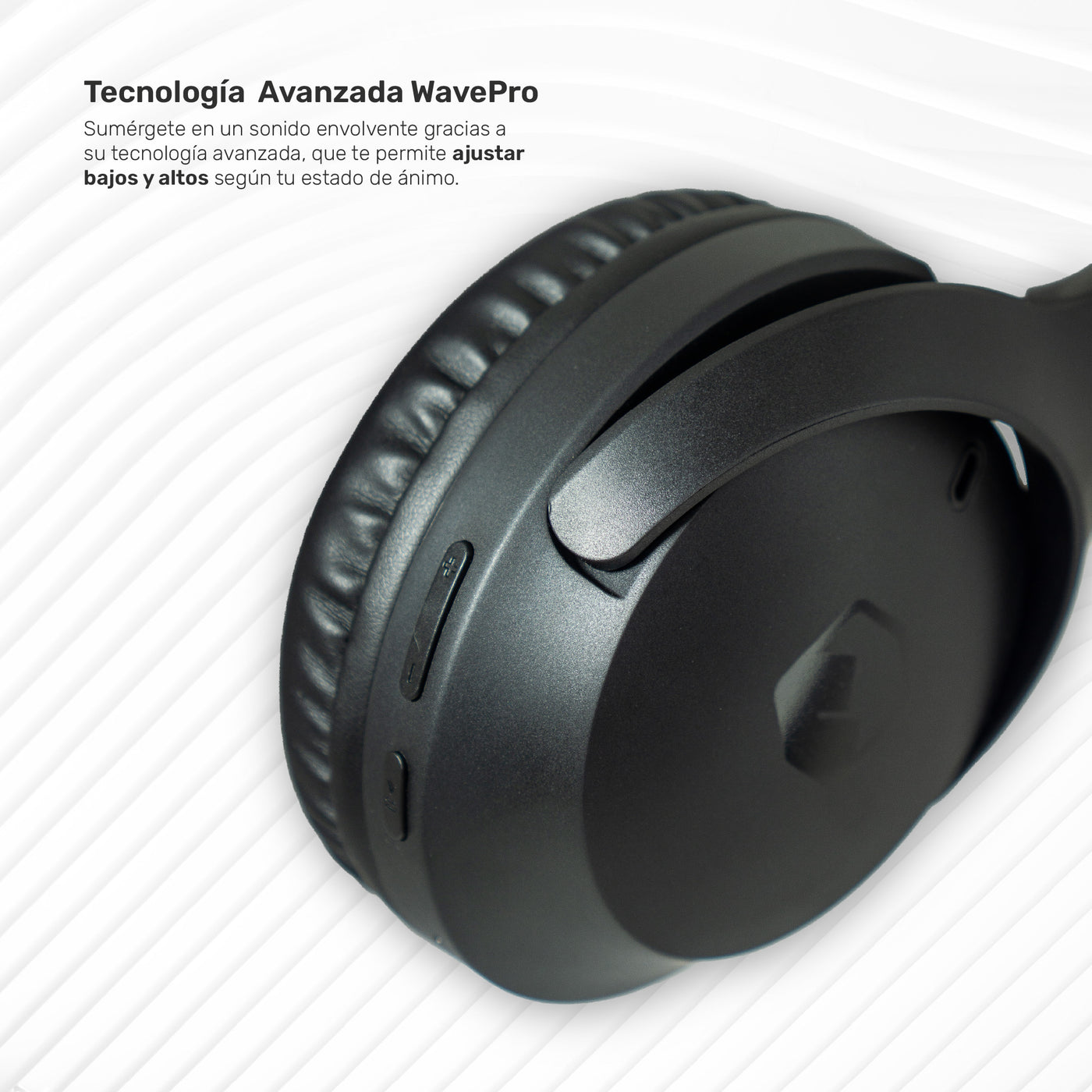 Audifonos Bluetooth Inalambricos Over Ear WavePro Black