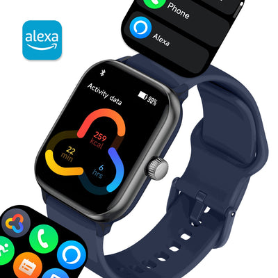 Reloj Smartwatch Music Rhythm X10 Blue 41mm